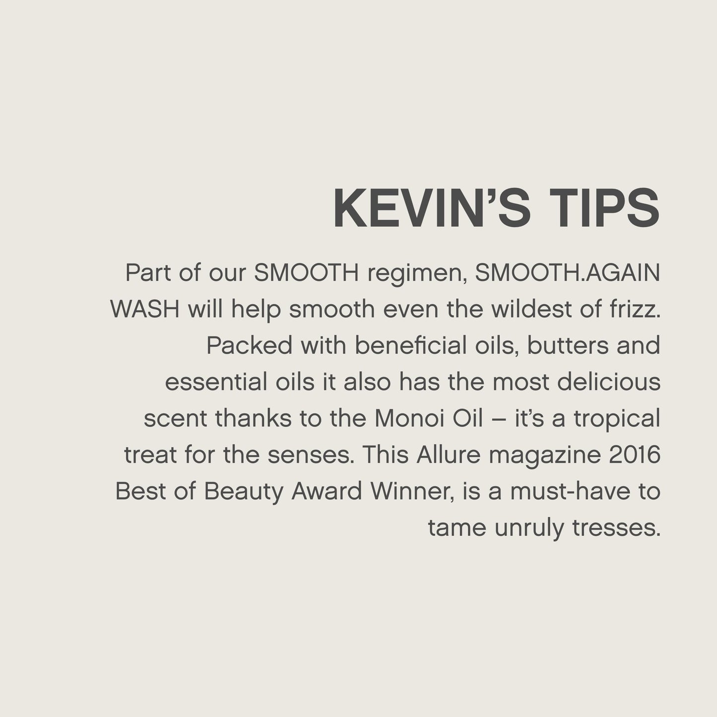 KEVIN.MURPHY SMOOTH.AGAIN WASH – Frizz Control Shampoo for Thick Hair (2 x 250 mL)