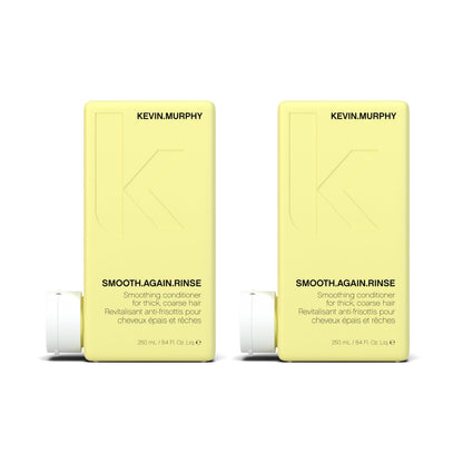 KEVIN.MURPHY SMOOTH.AGAIN RINSE — Smoothing Conditioner for Thick, Coarse Hair | Sulphate-Free (Pack of 2) 250 mL