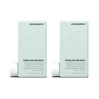 KEVIN.MURPHY Stimulate-Me.Wash - Clarifying Shampoo for Hair & Scalp | All Hair Types | Stimulates & Thickens | Cruelty-Free | 2 x 250 mL