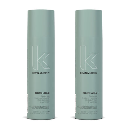 KEVIN.MURPHY TOUCHABLE Spray Wax Finishing Hair Spray – Texture & Hold (Pack of 2)