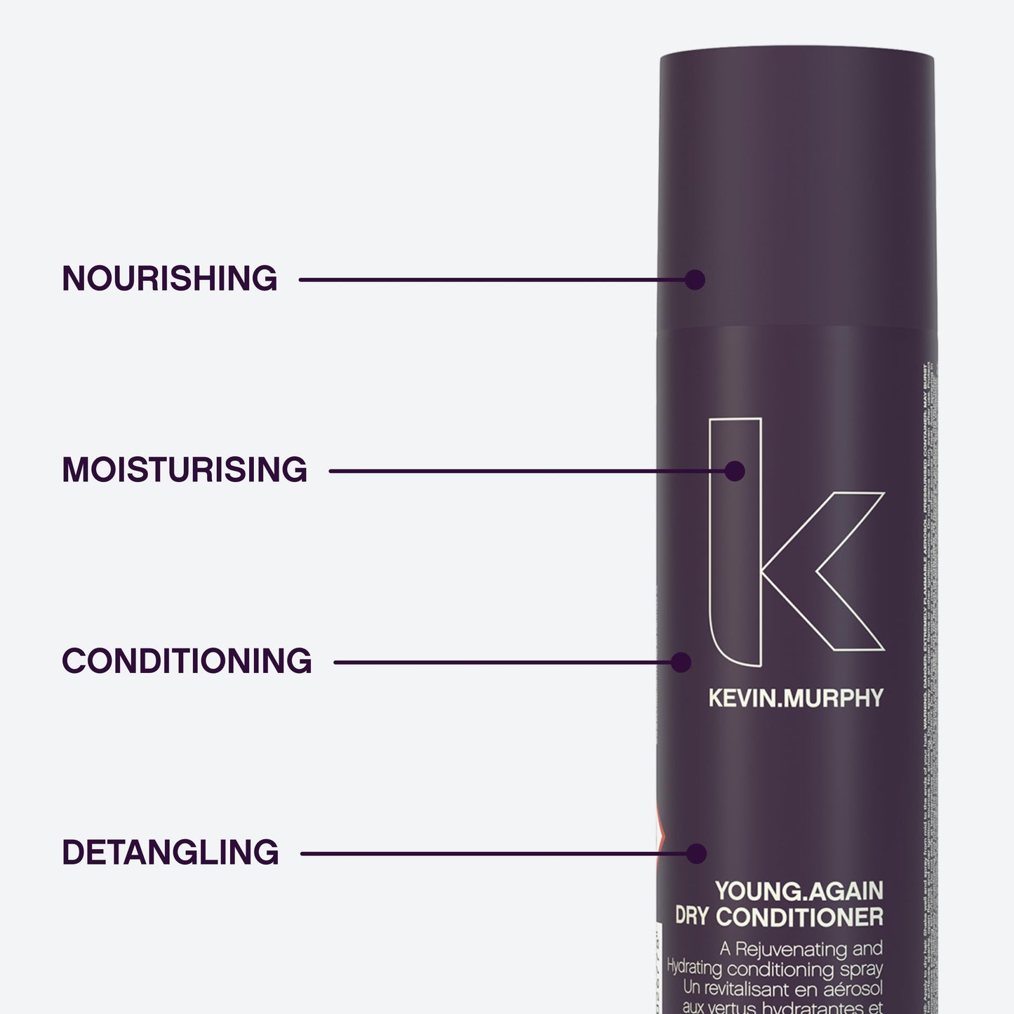 KEVIN.MURPHY YOUNG.AGAIN Dry Conditioner – Hydration & Detangling for Dry & Coloured Hair (2×250 ml)