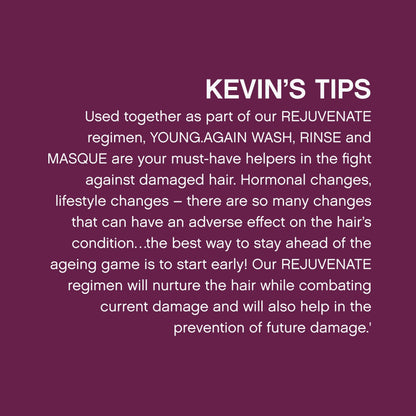 KEVIN.MURPHY YOUNG.AGAIN.WASH – Moisturising Anti-Ageing Shampoo for Damaged Hair (Pack of 2)