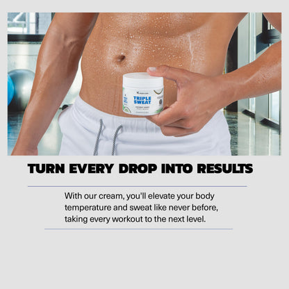 Kewlioo Triple Sweat Cream – Coconut | Heat-Activated Workout Gel