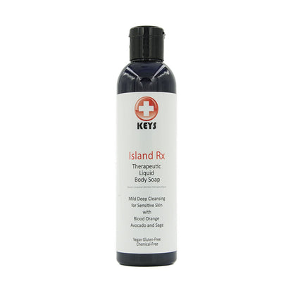 Keys Island Rx Therapeutic Castile Liquid Soap & Shampoo – All-Natural, Calming Clean for Sensitive Skin (7.9 oz)