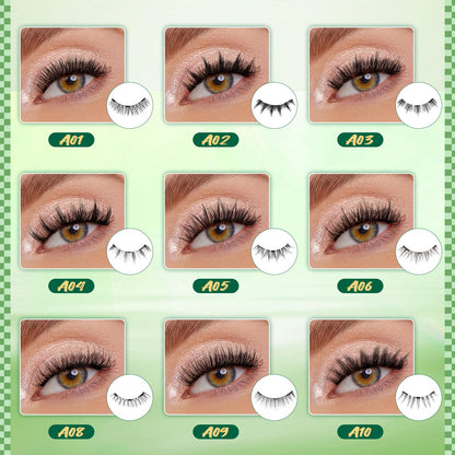 KEYYOU Reusable Magnetic Eyelashes – 2 Pairs with Applicator, No Glue Needed (A06+A09)