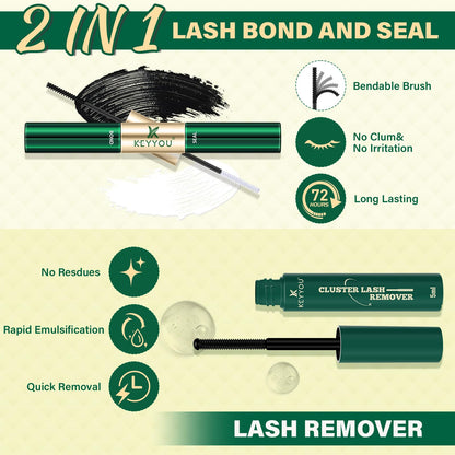 KEYYOU LASH Manga Lash Clusters Kit MG04 – DIY Lashes 8-18mm