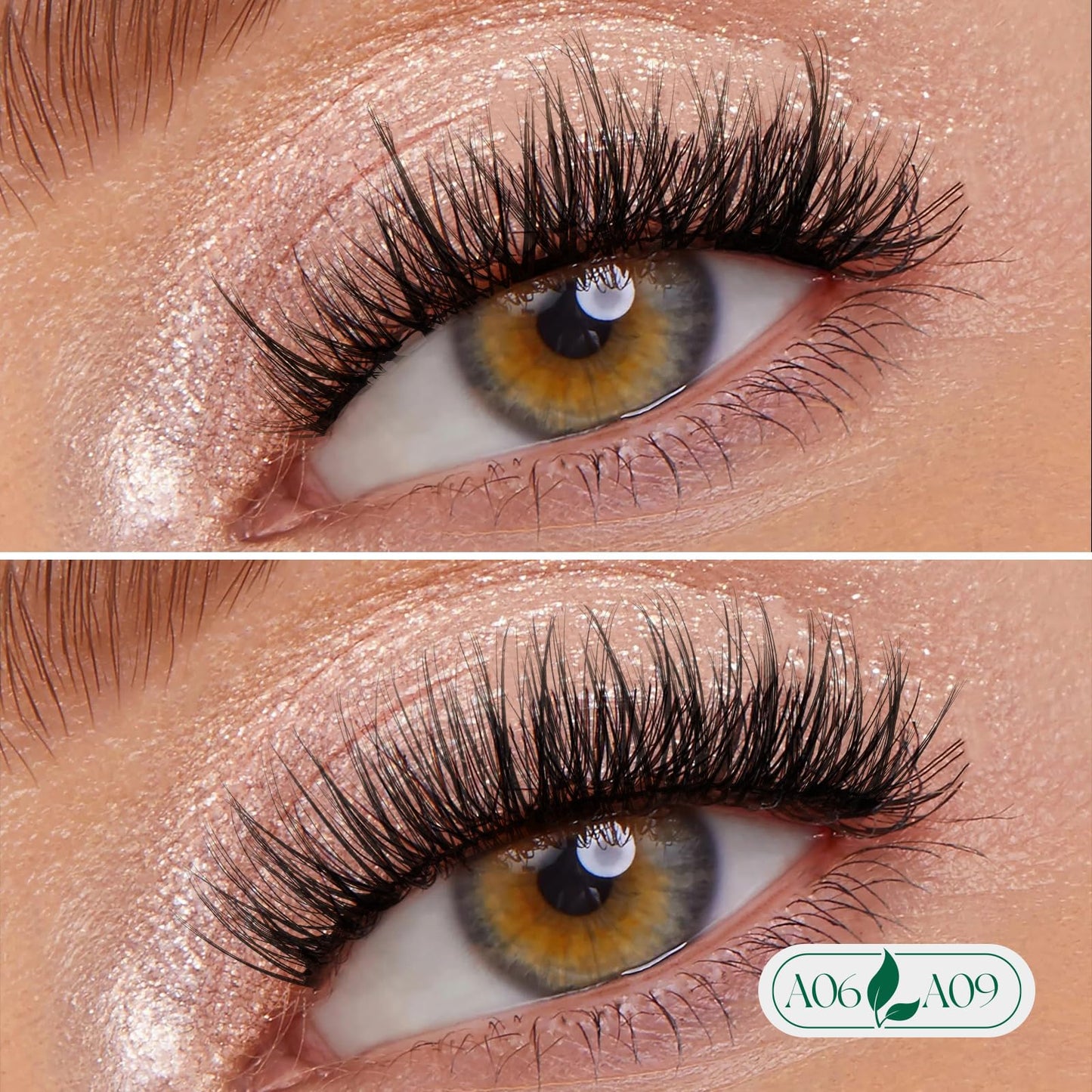 KEYYOU Reusable Magnetic Eyelashes – 2 Pairs with Applicator, No Glue Needed (A06+A09)