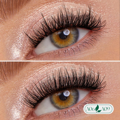 KEYYOU Reusable Magnetic Eyelashes – 2 Pairs with Applicator, No Glue Needed (A06+A09)