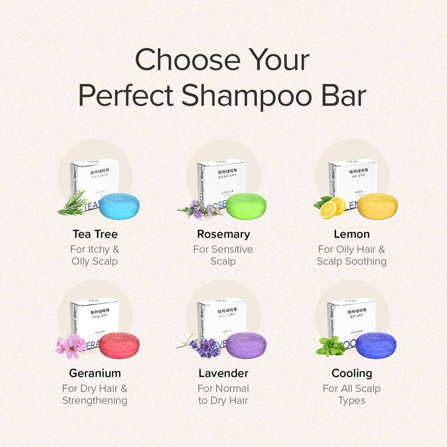 KGallery Maka Nature Low-Carbon Shampoo Bar Lemon | Korean K-Beauty, Vegan & Plastic-Free