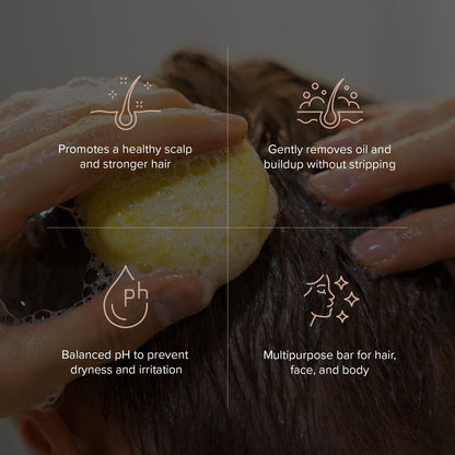 KGallery Maka Nature Low-Carbon Shampoo Bar Lemon | Korean K-Beauty, Vegan & Plastic-Free