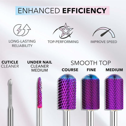 Kiara Sky Large Barrel Medium Drill Bit – Purple X-Cut Carbide