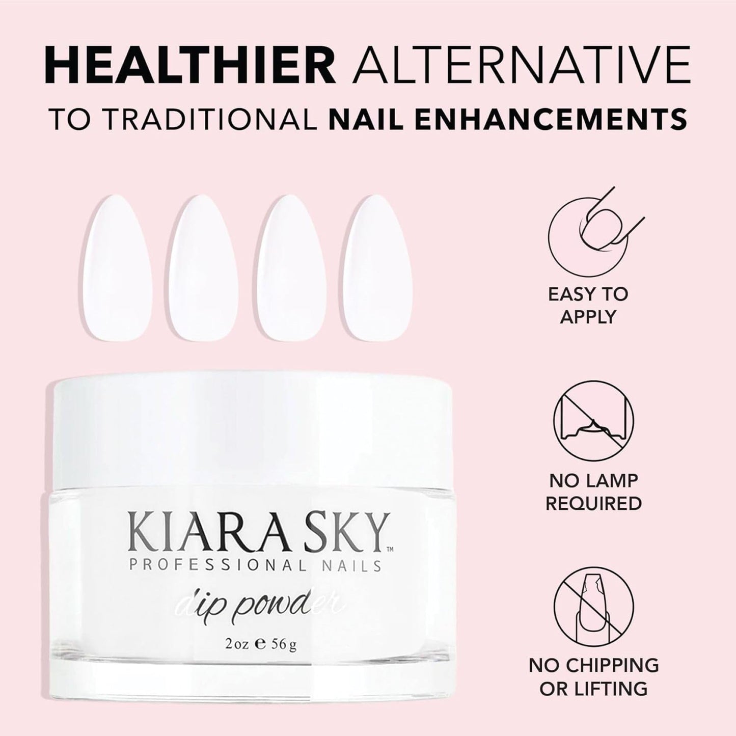 Kiara Sky Dip Powder Essentials 2 oz Natural Dip Powder for Stronger Nails