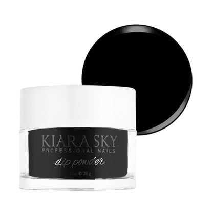Kiara Sky Dip Powder Black to Black – 1 oz | Professional Nail Dip Powder
