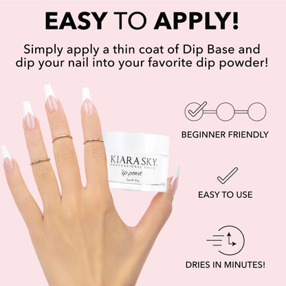 Kiara Sky Dip Powder Essentials 2 oz – Pure White for French Tips