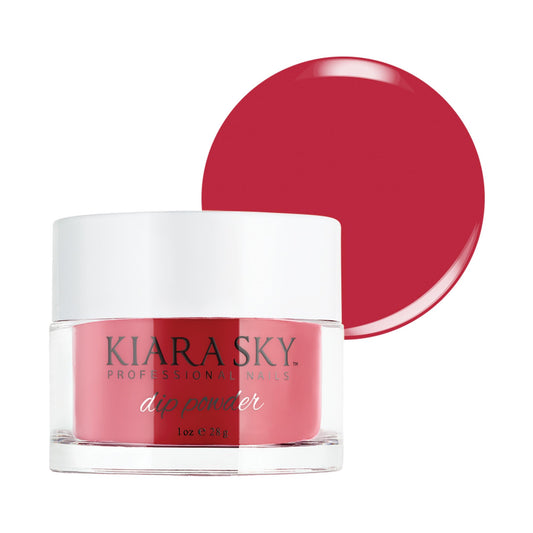 Kiara Sky Dip Powder Red Tones Socialite – 1 oz | Long-Lasting Nail Color