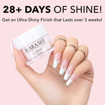 KIARA SKY Dip Top Coat Step #4 – Gel-Like Shine, Monomer-Free, Odorless