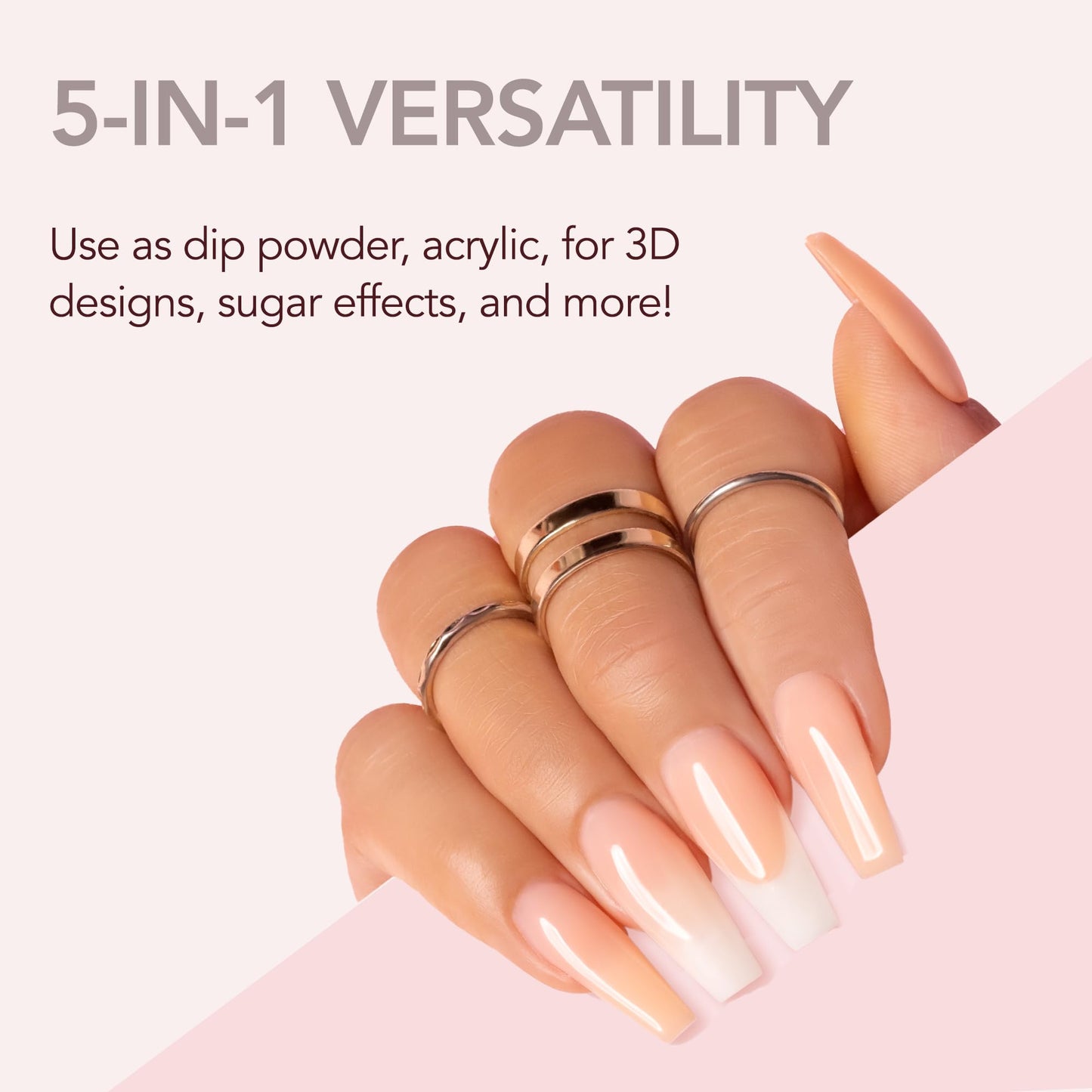 Kiara Sky All-In-One Acrylic Powder | Love Spell 2 oz – Multi-Use Dip & Acrylic Powder