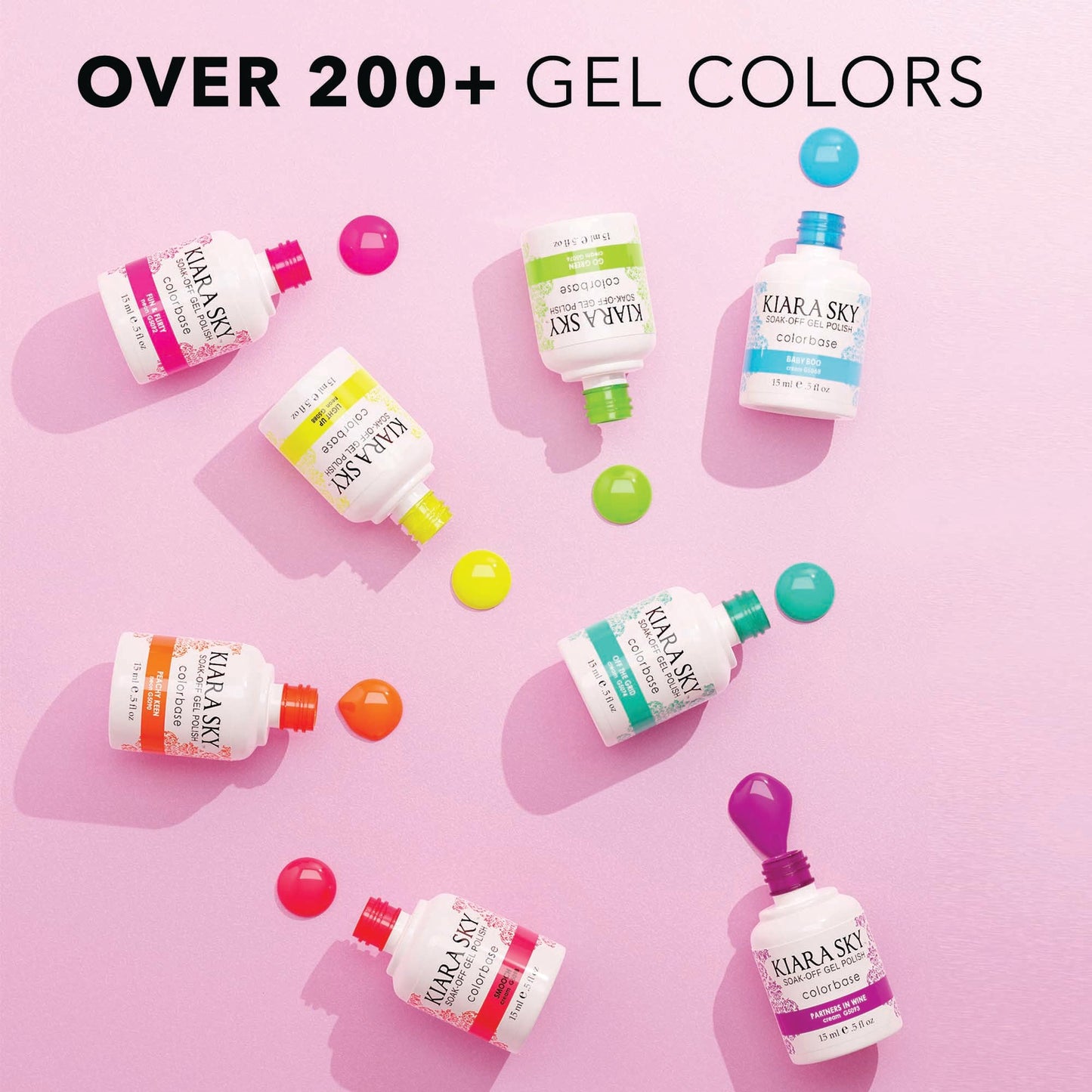 Kiara Sky Gel Polish Chi You Later G5113 | Soak-Off All-In-One 0.5 fl oz | Creamy Beige