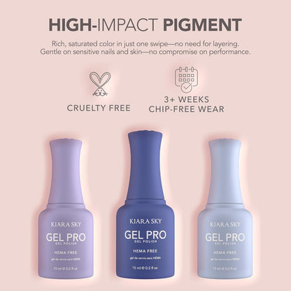 KIARA SKY Gel Pro HEMA-FREE Gel Nail Polish – The Fall Edit, 12 Shades (0.5 Fl Oz Each)
