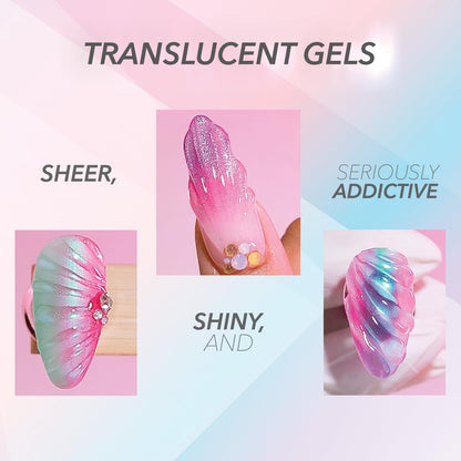 KIARA SKY Jelly Tints Soak Off Gel Polish Glampire – 15ml, HEMA-Free, Rich One-Coat Color