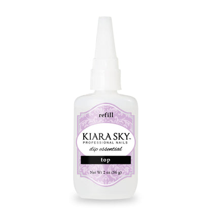 Kiara Sky Liquid Essentials Dip Manicure Top Coat - 2oz Refill (Step 4)