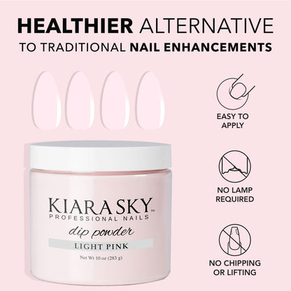 Kiara Sky Dip Powder Essentials 10 oz Refill – Light Pink
