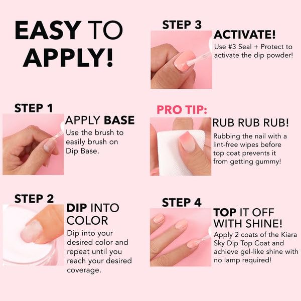 KIARA SKY Liquid Essentials Dip Manicure Base Coat 0.5 fl oz