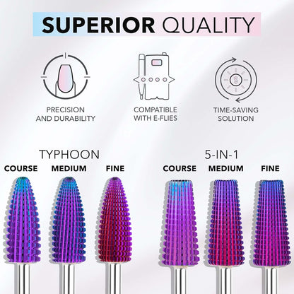 Kiara Sky Large Barrel Medium Drill Bit – Purple X-Cut Carbide
