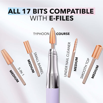 Kiara Sky Typhoon Fine Drill Bit | X-Cut Rose Gold Carbide for Beyond Pro Drill