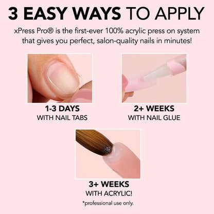 Kiara Sky XPRESS PRO 100% Acrylic Nails — Almond Short Limoncello, 30-Piece Kit
