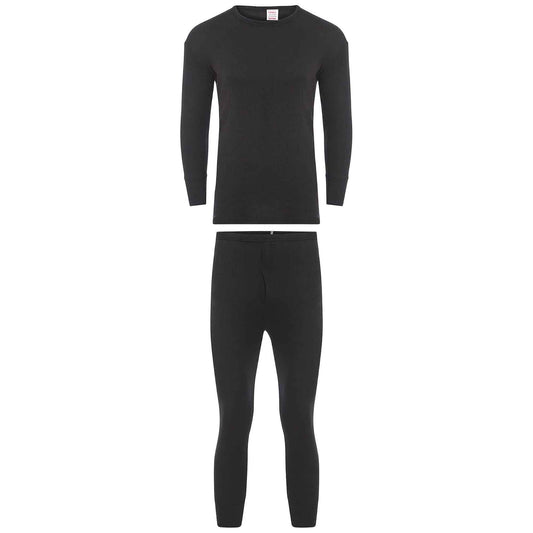 Kids Winter Thermal Underwear Set Boys Warm Long Sleeve Top and Pants Cozy Insulating Base Layer Sizes 3-13 Charcoal Black by Heatwave Thermalwear