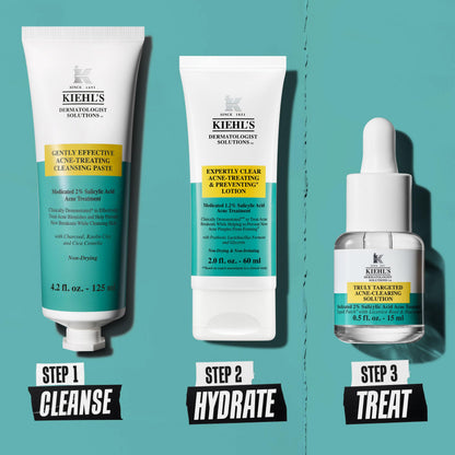 Kiehl's Acne-Treating Cleansing Paste – 3-in-1 Cleanser, Spot Treatment & Face Mask