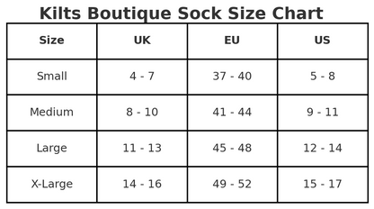 Men’s Scottish Kilt Hose Socks – Wool Blend Traditional Highland Knee High Socks