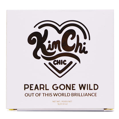 Kimchi Chic Pearl Gone Wild Highlighter – Iridescent Glow, Built-In Mirror, Cruelty-Free