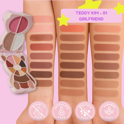 Kimchi Chic Teddy Kim Palette – 17 Eyeshadows, 2 Blushes, 2 Highlighters | Cruelty Free