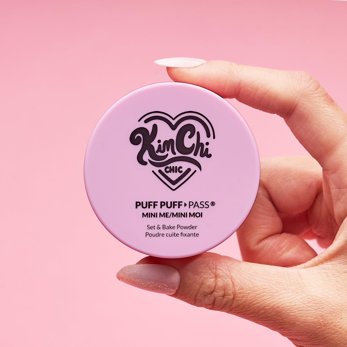 KimChiChic Mini Me Puff Puff Pass Set + Banana Bake Setting Powder, 0.17oz