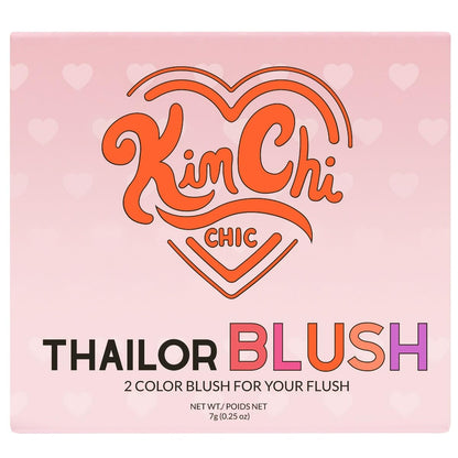 KimChiChic Beauty Thailor Blush Duo – Heart-Shaped Compact, Buildable Glow, Cruelty-Free