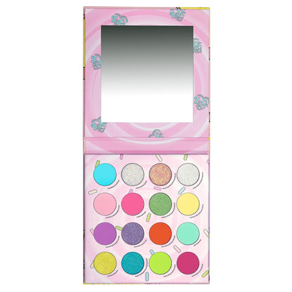 KimChiChic Beauty Donut Collection Eyeshadow Palette – 16 Matte, Pigment & Glitter Shadows