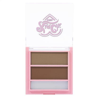 Kimchi Chic Kimbrowly Eyebrow Powder Duo with Brow Wax – Natural 3D Brows, Cruelty-Free