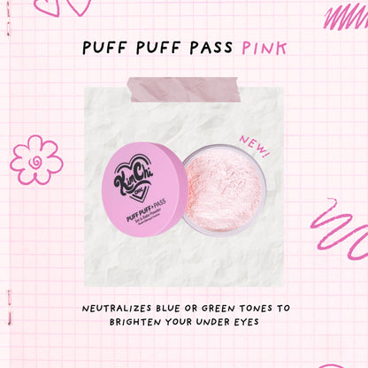 KimChiChic Puff Puff Pass Set & Bake Powder – Pink Loose Setting Powder