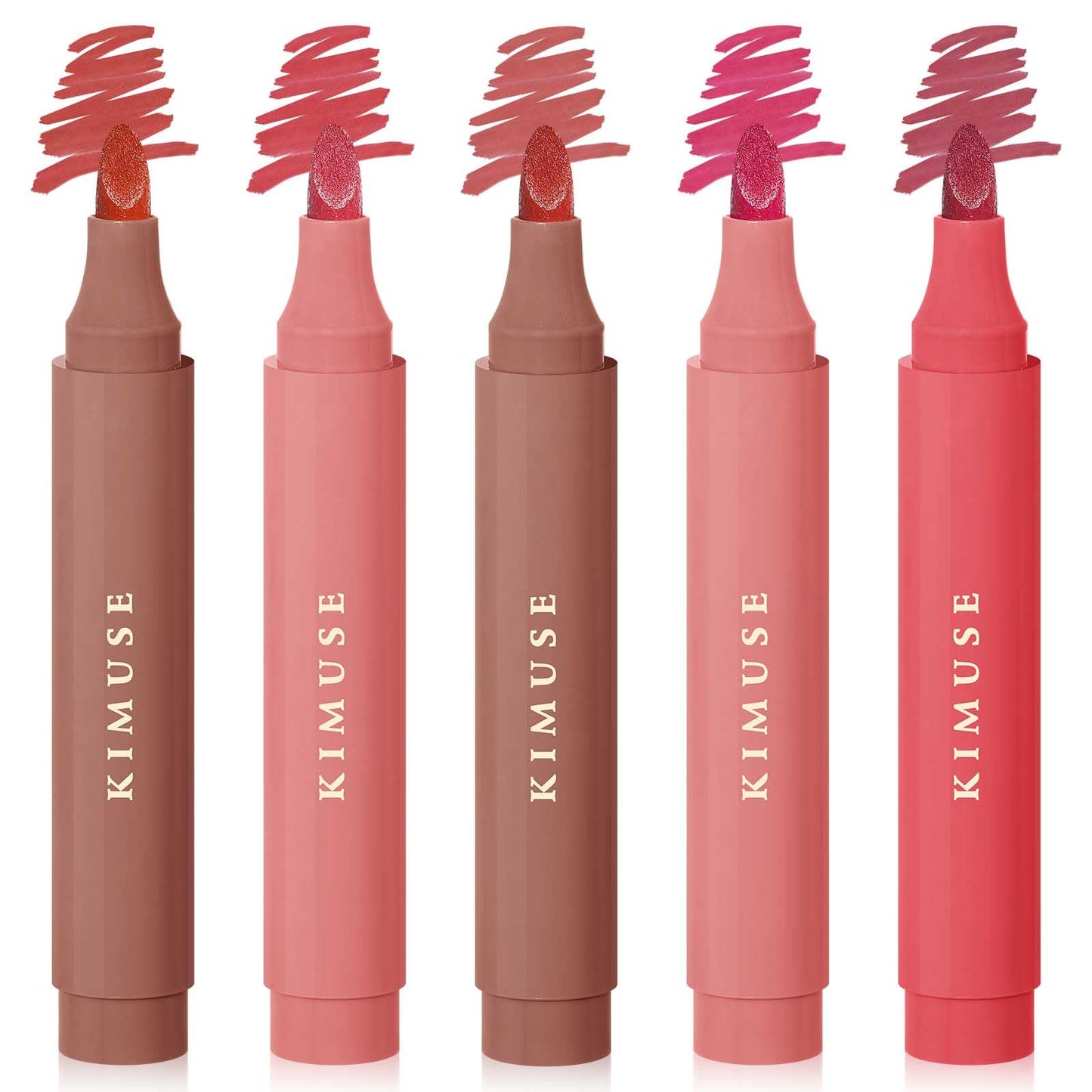KIMUSE Lip Stain Set – 5-Piece Matte, Long-Wear Lip Color