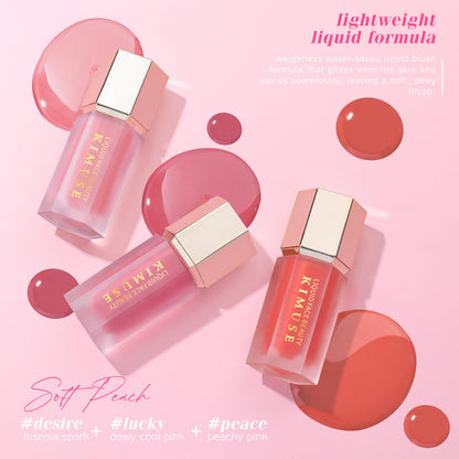 KIMUSE Liquid Blush - Soft Cream Blush, Long-Wearing, Waterproof & Smudge Proof, Dewy Finish