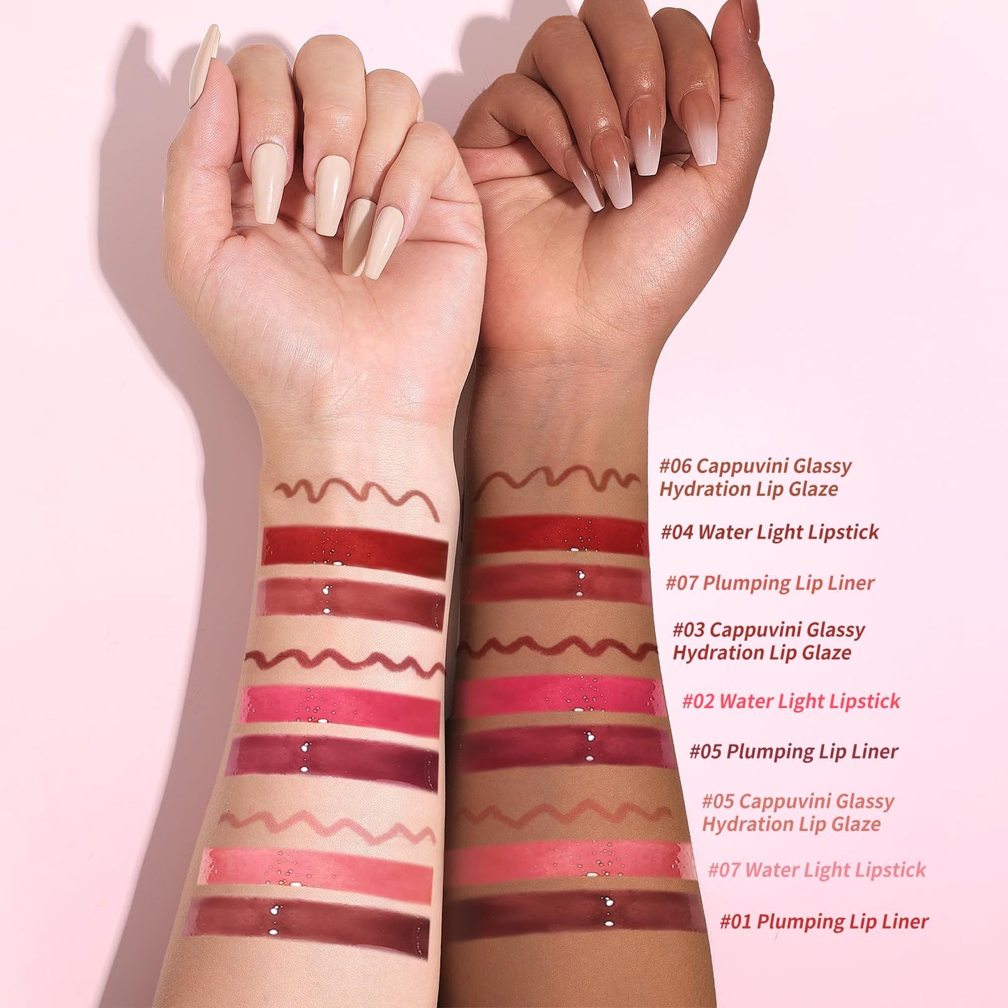 Kimuse 3PCS Lip Combo Set — Matte Lip Liner, Hydrating Tint Lip Balm & Juicy Lip Gloss Tint | Sweet Fig