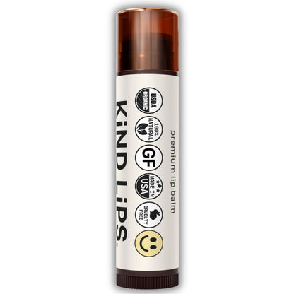Kind Lips USDA Organic Lip Balm Unscented 3 Pack – 100% Natural, Moisturizing Lip Care