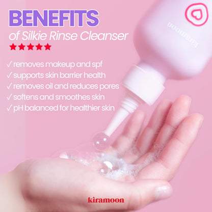 Kiramoon Silkie Rinse – Hydrating Gentle Face Wash with Ceramides & Squalane