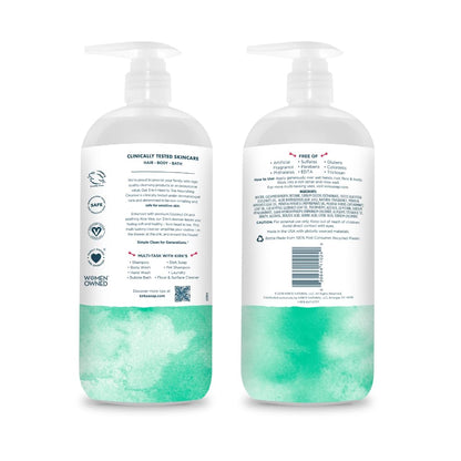 Kirk's 3-in-1 Head to Toe Nourishing Liquid Cleanser – Mint & Eucalyptus, 32 oz, 2-pack