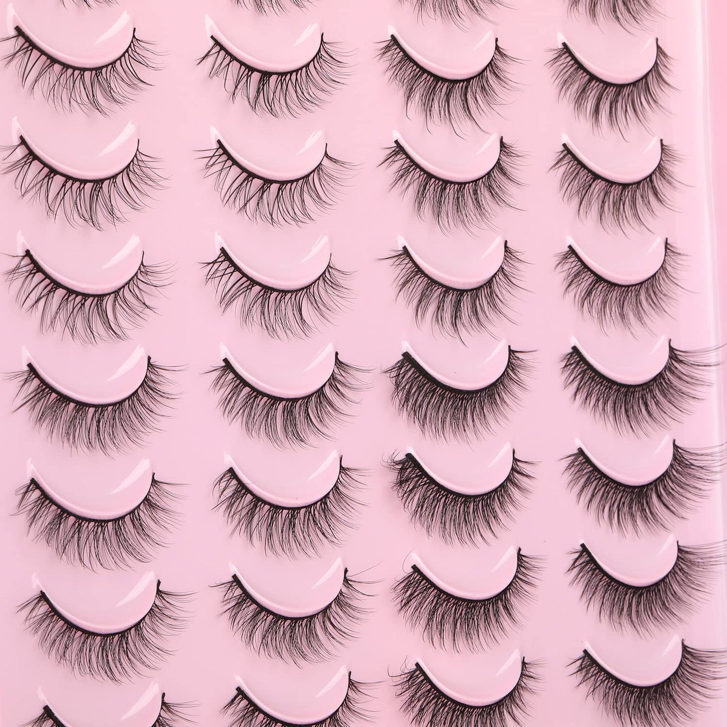 Kiromiro False Eyelashes – Natural Look, 4 Styles, Wispy 3D Lashes Pack