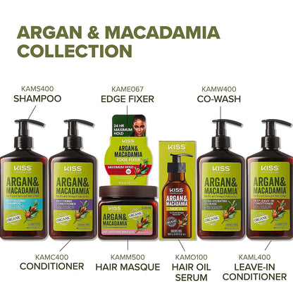 KISS Argan & Macadamia Reparative Hair Oil Serum 100mL
