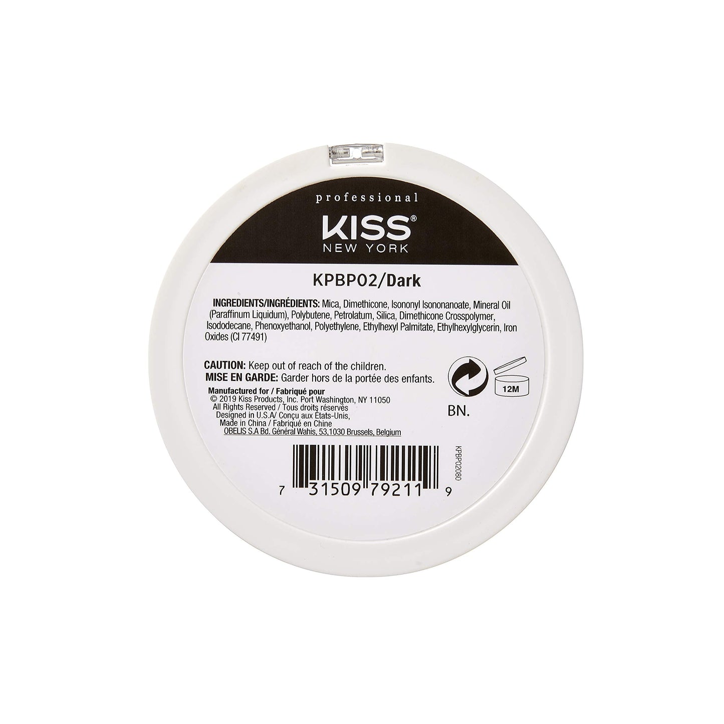 KISS NEW YORK Pro Touch Glow & Bronze Poudre – Visage et Corps, Teinte Profonde KPBP02
