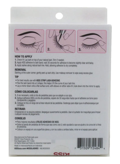 KISS So Wispy Pompadour Lashes – 5 Pairs (Pack of 3) | Full Volume & Curl